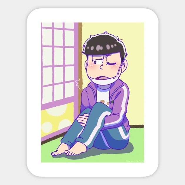 Soft - Ichimatsu (Osomatsu-san) Sticker by UndertaleSquirrel